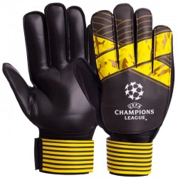 Рукавички воротарські PlayGame Champions League чорний-жовтий, розмір 10, код: FB-903_BKY_10-S52