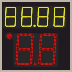 Табло атаки баскетболу LedPlay (570х570), код: TA1525P Табло атаки баскетболу LedPlay (570х570), код: TA1525P