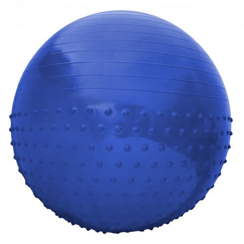 М"яч для фітнесу (фітбол) напівмасажний SportVida Anti-Burst Blue 65 см, код: SV-HK0292