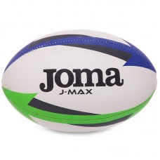 М"яч для регбі Joma J-MAX №4 білий-синій-зелений, код: 400680-217