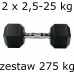Гантельний ряд UnderFit Hex 2х2,5-25 кг (275 кг), код: M-10049211-IN
