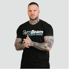 Футболка чоловіча GymBeam Grow L, чорний, код: 122634-GB