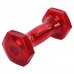 Гантель для фітнесу з TPU покриттям Zelart Jelly Urethane Coated Dumbbells 1х1,13кг, червоний, код: TA-2946-2_5LB-S52