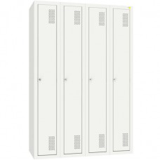 Шафа для одягу металева Emby, 4 секції, код: ШОМ-300/4 Шафа для одягу металева Emby, 4 секції, код: ШОМ-300/4