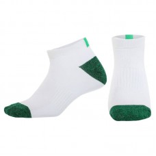 Шкарпетки спортивні укорочені Star розмір 24-26 (37-42), білий-зелений, код: XO104_WG