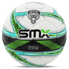 М"яч футбольний професійний Soccermax №5 PU, білий-зелений, код: FB-5049_G