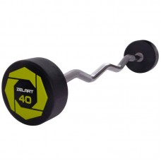 Штанга фіксована вигнута поліуретанова Modern Urethane Barbell 40кг, код: TA-2690-40-S52