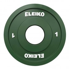 Диск олімпійський обгумований Eleiko IWF RC 1 кг, зелений, код: 124-0010R-IA