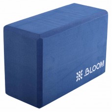 Блок для йоги пробковий Bloom 229x100x150 мм, синій, код: LB7040_BL