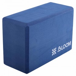 Блок для йоги пробковий Bloom 229x100x150 мм, синій, код: LB7040_BL