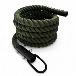 Канат для лазіння Orlins CrossFit х/б 5 м, діаметр 40 мм з кронштейном, хакі, код: RO-212