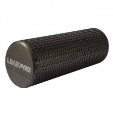 Масажний ролик LivePro Foam Roller 45мх150мм, чорний, код: 6951376101164