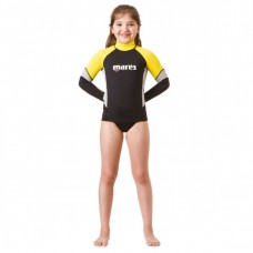 Лонгслів дитячий Mares Rash Guard Block UPF 80+ S, 9-10 років, чорно-жовтий, код: 2023111415035