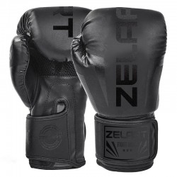 Боксерські рукавички Zelart 14 унції, чорний, код: BO-5698_14BK