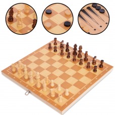 Шахи, шашки, нарди 3 в 1 ChessTour, код: W7723