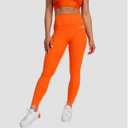 Легінси жіночі з високою талією GymBeam Clothing Limitless XS, помаранчевий, код: 8586024625938