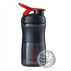 Шейкер спортивний (пляшка) BlenderBottle SportMixer 20oz/590ml Black/Red (Original), код: SM 20oz Black/Red