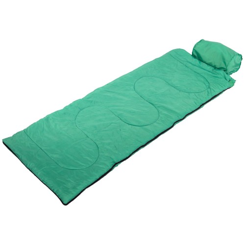 Спальний мішок ковдра з підголовником Camping UR зелений, код: SY-4840_G-S52