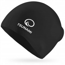 Шапочка для плавання Tsunami Standard, чорний, код: P-5905973401838