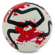 М"яч футбольний PlayGame №5, білий-червоний, код: FB-9823_R