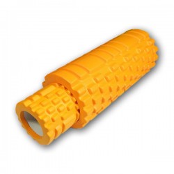 Масажний ролик EasyFit Grid Roller Double 33 см, помаранчевий, код: EF-7737-5-Or-EF