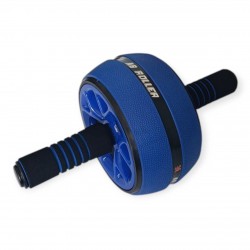 Ролик для преса одноколесний з килимком SNS PO-KKL чорно-синій, код: 18281-SNS