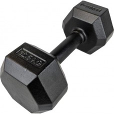 Гантель чавуна Kawmet Hexagonal 1 х 12,5 кг, код: M-8883720-IN