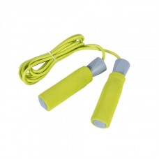 Скакалка LiveUp PVC Foam Handle JumpRope 2750 мм, жовтий , код: 6951376109320