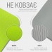 Килимок для йоги та фітнесу EasyFit TPE+TC 1830х610х6 мм двошаровий + чохол, лимонний-сірий, код: EF-1924s-LGGY-EF
