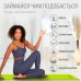 Килимок для йоги та фітнесу EasyFit TPE+TC 1830х610х6 мм двошаровий + чохол, лимонний-сірий, код: EF-1924s-LGGY-EF