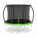 Батут із внутрішньою сіткою 4Fizjo Pro 8FT 252 см, чорний-зелений, код: P-5907739314161