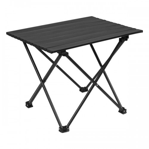 Стіл туристичний Camping алюміній, 430х400х410мм, чохол, чорний, код: HX-52BL-WS