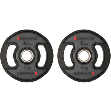 Олімпійські диски професійні Hammer PU Weight Discs 2х5 кг, код: 17042-S25