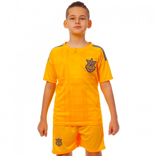 Форма футбольна дитяча PlayGame Україна Євро 2016, розмір L-28, зріст 145-155, жовтий, код: CO-3900-UKR-16_L-28Y