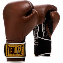 Боксерські рукавиці Everlast 1910 Classic Training Glove 14 унцій, коричневий, код: 009283610319