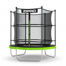 Садовий батут Zipro Jump Pro з внутрішньою сіткою 6FT 183 см, зелений-чорний, код: M-12578743-IN