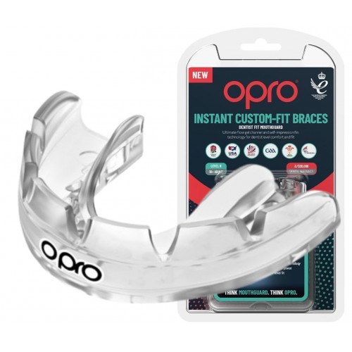 Капа Opro Instant Single Colour Braces доросла (вік 11+) Clear, код: Instant_Braces_Clear