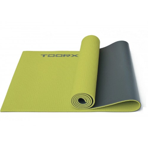 Килимок для йоги та фітнесу Toorx Yoga 1730х600х6 мм, зелений-антрацит, код: 931138-SVA