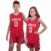 Форма баскетбольна підліткова PlayGame NB-Sport NBA Rockets 13 L (10-13 років), ріст 140-150см, білий-червоний, код: BA-0966_LBLR-S52
