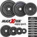 Набір дисків Maxxiva 8х1,25 кг, чорний, код: M-10085424-IN