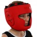 Шолом боксерський з повним захистом шкіряний Fistrage M, червоний, код: VL-4169_MR