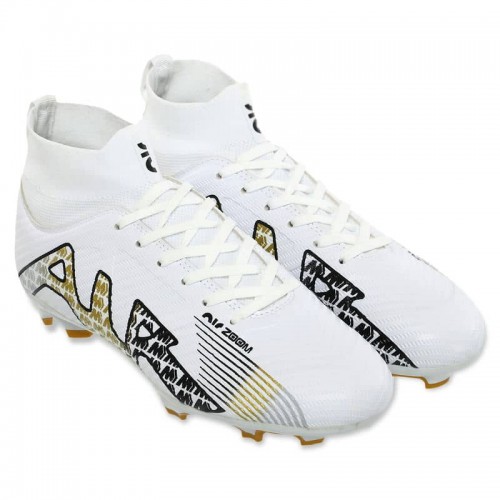 Бутси футбольні Zoom розмір 45, білий-чорний-золотий, код: 220918B-3_45WG Бутси футбольні Zoom розмір 45, білий-чорний-золотий, код: 220918B-3_45WG