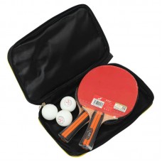 Набір для настільного тенісу Jinshuangbei 1 star 2 ракетки 3 м'ячі чохол, код: 1002 Набір для настільного тенісу Jinshuangbei 1 star 2 ракетки 3 м'ячі чохол, код: 1002