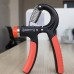 Еспандер кистьовий PowerPlay Strength Grip з регульованим навантаженням 10-40 кг, чорно-червоний, код: PP_4323_Bl/Red