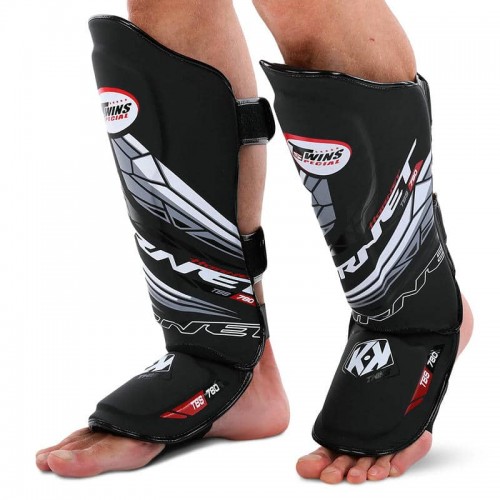 Захист гомілки та стопи для єдиноборств Twins M, чорний, код: BO-5030_MBK