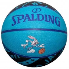 М"яч баскетбольний Spalding Space Jam Tune Squad B №5, синій-чорний, код: 689344413488