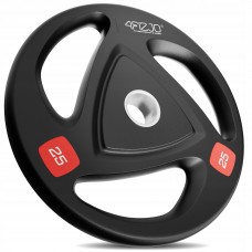 Диск олімпійський 4Fizjo металевий, прогумований 2x25 кг, чорний, код: P-5905973401302