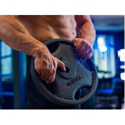 Диск сталевий RN-Sport 15 кг під гриф Ø25мм для штанги з Quatro хватом, код: RN_quatro 15-27 Диск сталевий RN-Sport 15 кг під гриф Ø25мм для штанги з Quatro хватом, код: RN_quatro 15-27