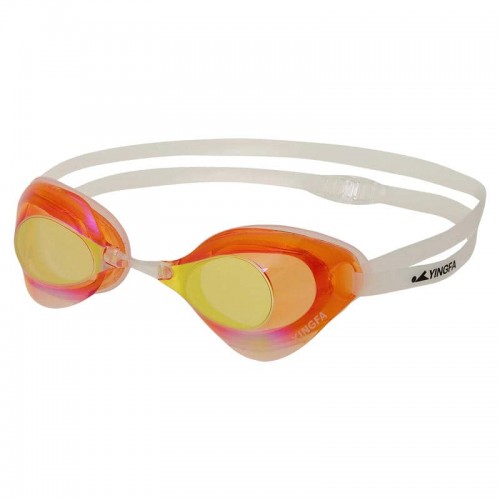 Окуляри для плавання стартові райдужні лінзи Yingfa помаранчевий, код: Y-N2AF-V_OR