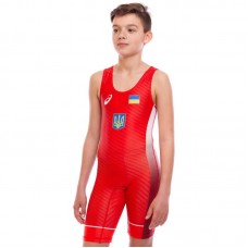 Трико для боротьби PlayGame Ukraine 4XS, червоний, код: JY-6602_4XSR Трико для боротьби PlayGame Ukraine 4XS, червоний, код: JY-6602_4XSR